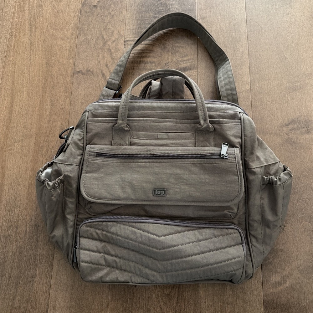 Lug Via Convertible 3-in-1 Backpack Crossbody Tote Bag Carry-On Carmel Beige